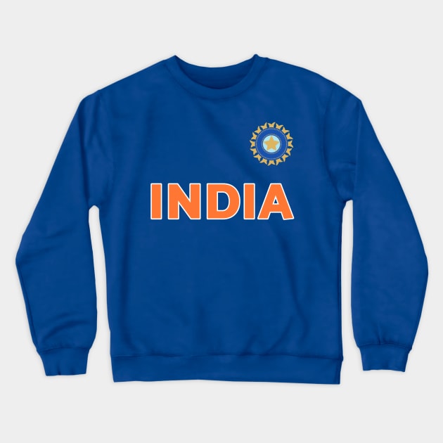 Team India Cricket Jersey For Cricket Fans Crewneck Sweatshirt by BrightShadow